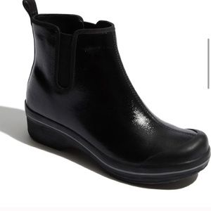 DANSKO Veil Black Coated Canvas Ankle Boots